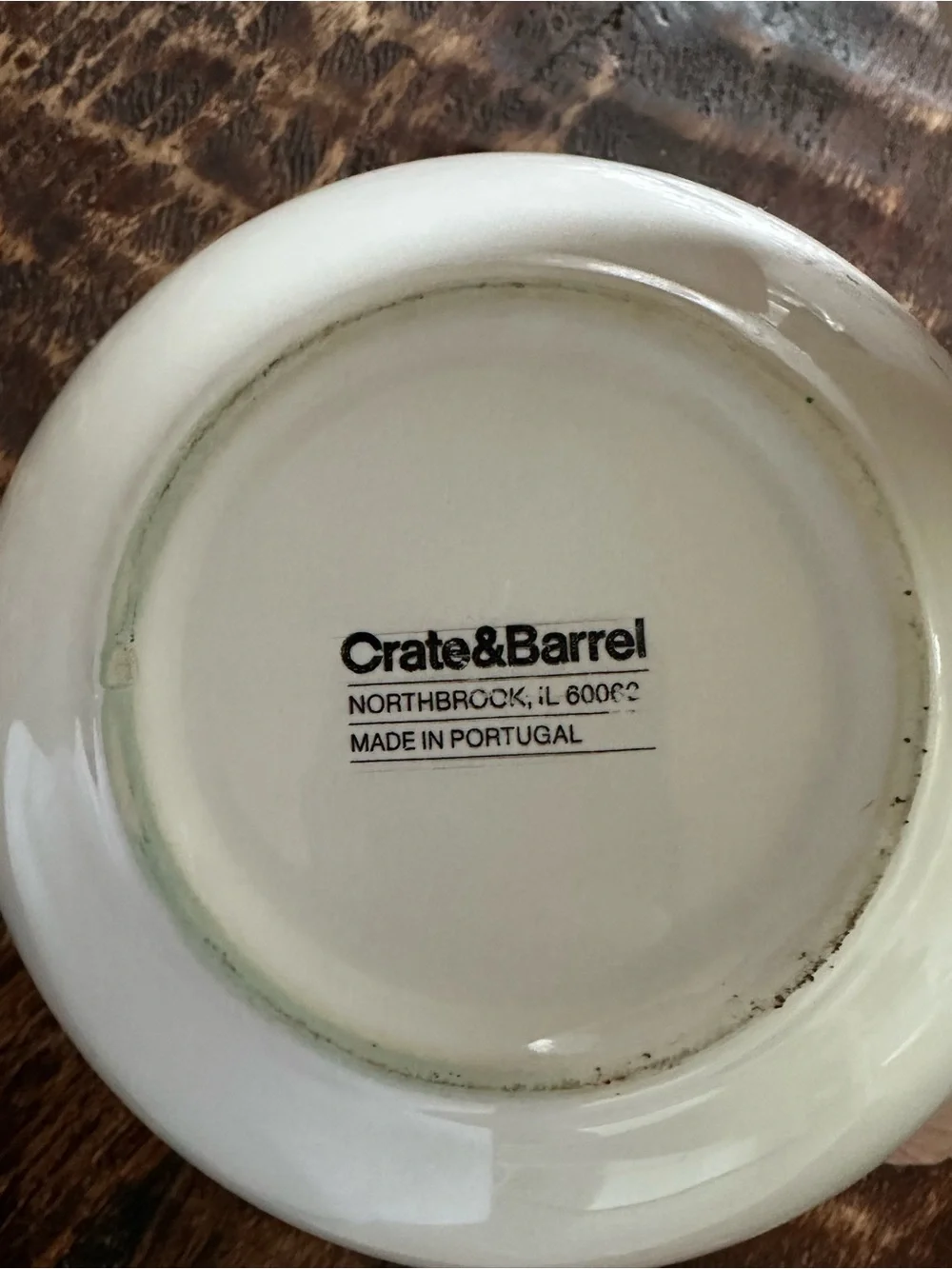 Crate&Barrel White Ceramic Nesting Mixing Bowl Set